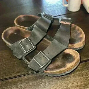 Birkenstock Arizona Soft Footbed Oiled Leather Habana Womens Size 7